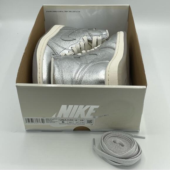 Nike Air Jordan 1 Retro High OG Chrome Silver FN7249 001 Sneakers Shoes WOMENS 6 - Picture 8 of 9